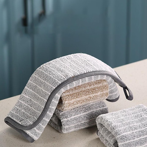 

Japanese Bamboo Charcoal Dish Towel Fine Fiber Dishcloth Kitchen Rag Dipped In Oil Thickened Water-Absorbing Cleaning Hand Cleaning Cloth