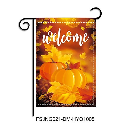 

Pumpkin Festival Garden Flag Welcome Yard Decoration Flag Spring Yafang Flag Wholesale