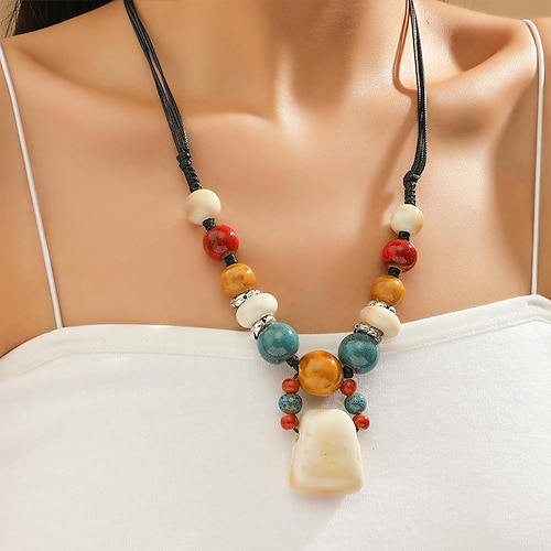 

Pendant Necklace For Women's Daily Stone Beads
