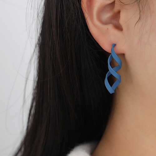 

1 Pair Stud Earrings Earrings For Women's Birthday Daily Festival Alloy Geometrical Holiday Fashion Birthday