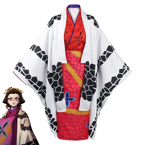 

Inspired by Demon Slayer: Kimetsu no Yaiba Daki Anime Cosplay Costumes Japanese Cosplay Suits Kimono Coat For Women's