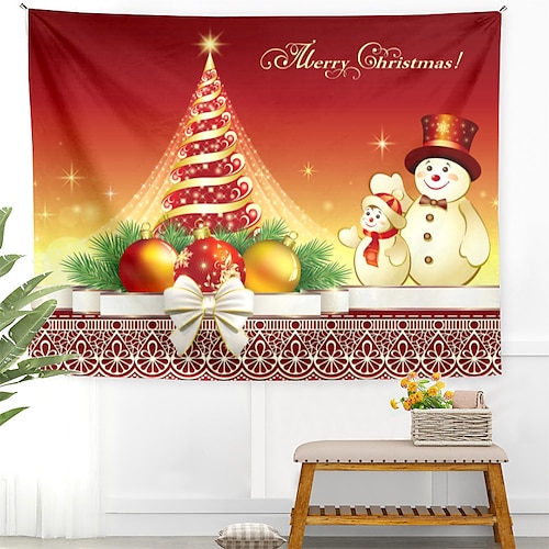 

Christmas Tapestry Photography Background Xmas Santa Claus Reindeer Tree Art Decor Blanket Curtain Picnic Tablecloth Hanging Home Bedroom Dorm Decoration Show Gift
