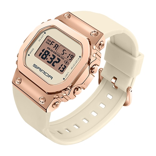 

SANDA Sports Watch Fashion 50M Waterproof Calendar Digital Watches Casual Alarm Ladies Wristwatches