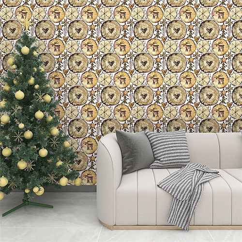 

Landscape Home Decoration Wall Covering, PVC / Vinyl Material Self adhesive Wallpaper, Room Wallcovering
