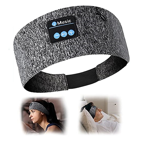 

Sleeping Headphones Wireless Headband Sports Headphones Bluetooth Music Earbuds Soft Sleeping Mask Headphones with Slim HD Stereo Speakers Great for Workout/Yoga/Running