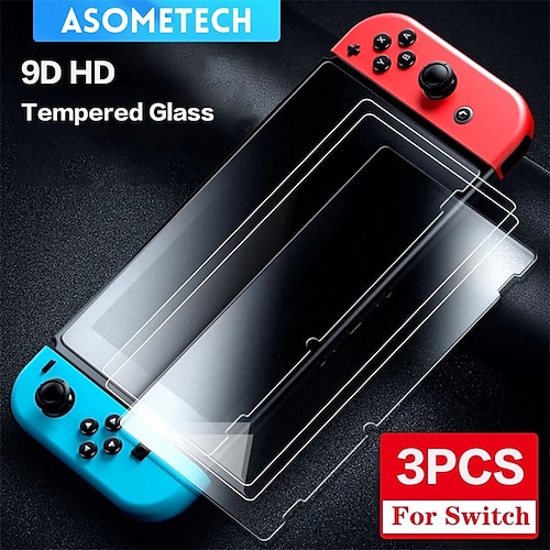 

3pcs 9H HD Tempered Glass Screen Protector Film for Nintend Switch Oled Screen Protector for NS Nintend Switch Lite Accessories 3pcs