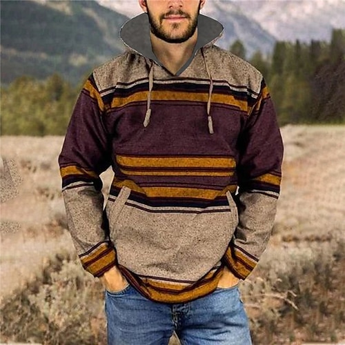

Men's Unisex Pullover Hoodie Sweatshirt Hooded Color Block Graphic Prints Print Daily Sports 3D Print Streetwear Designer Casual Clothing Apparel Hoodies Sweatshirts Long Sleeve Coffee
