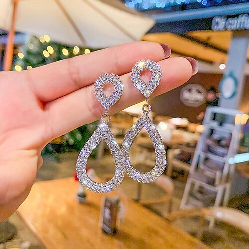 

1 Pair Hoop Earrings For Women's Gift Formal Date Alloy Chandelier