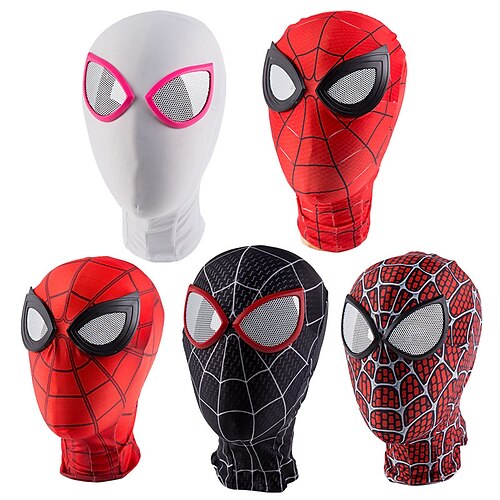 

Superhelden Spider Man Maske Maskerade Damen Film Cosplay Cosplay Kostüm-Party Weiß Schwarz Rosa Maske Maskerade Polyester