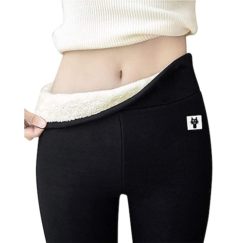 Fleece Lined Leggings For Women high elastic warm thick soft skinny high  waisted Yoga Pants Winter Workout integrative for plus size 2024 - $13.49
