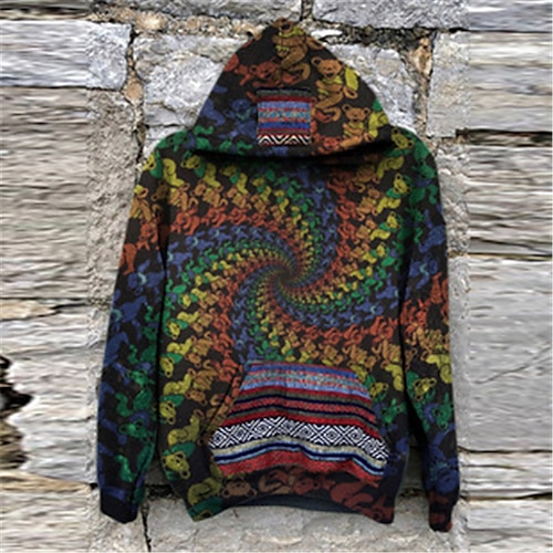 

Hombre Unisexo Sudadera Con Capucha Arco Iris Con Capucha Estampados Estampado Diario Deportes Impresión 3D Boho Ropa de calle Design Primavera Otoño Ropa Sudaderas con capucha Sudaderas Manga Larga