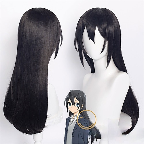 

Sawada Honoka Anime Hori-san To Miyamura-kun Horimiya Miyamura Cosplay Black Wig Heat Resistant Synthetic Hair