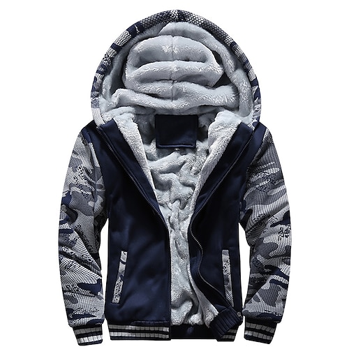 

Per uomo Felpa con cappuccio e zip Sherpa peloso Giacca con cappuccio Giacca di pelle Felpa con cappuccio in pile Nero Blu marino Grigio chiaro Grigio scuro Con cappuccio Tinta unica Cerniera