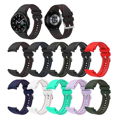 

1 pcs Smart Watch Band for Samsung Galaxy Watch 5 40/44MM Watch 5 Pro 45MM Watch 4 Classic 42mm Watch 4 Classic 46mm Watch 5 40mm Watch 5 44mm Watch 4 40mm Watch 4 44mm Silicone Smartwatch Strap