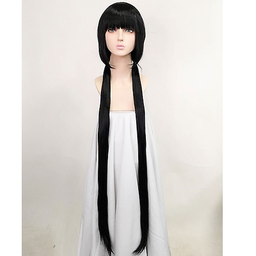 

Danganronpa V3 Killing Harmony Harukawa Maki Long Black Cosplay Party Wigs