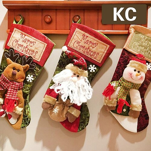 

christmas socks gift bag christmas decoration socks christmas eve christmas gift children christmas tree pendant candy bag