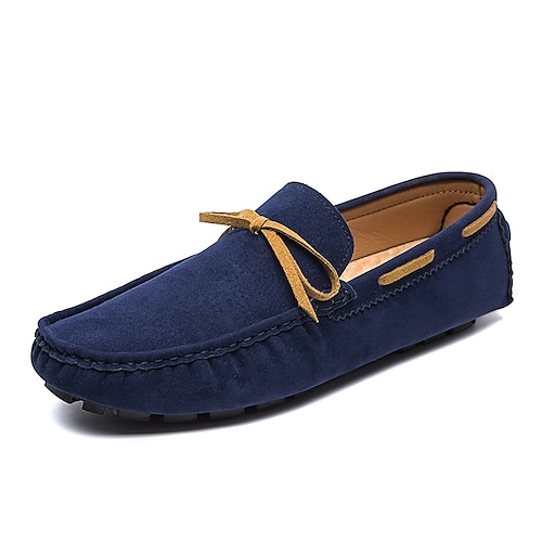 

Men's Loafers & Slip-Ons Boat Shoes Moccasin Comfort Loafers Comfort Shoes Casual Classic British Daily Office & Career PU Black Brown Blue Fall Spring