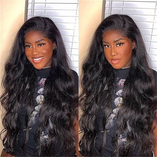 

16-36 Inches Long Wigs Cheap Lace Front Wigs With Baby Hair Body Wave Real Human Hair Wigs