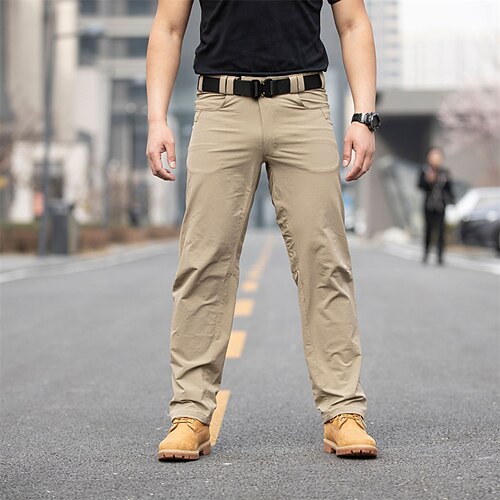 

Men's Cargo Pants Tactical Pants Tactical Trousers Work Pants Pocket Solid Color Comfort Breathable Casual Daily Streetwear Sports Fashion Black Khaki Micro-elastic