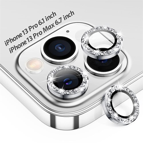 

Camera Lens Protector for iPhone 14 Pro Max 13 12 11 Pro Max Mini 9H Tempered Glass Camera Cover Screen Protector Metal Individual Ring