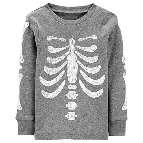 

Kids Girls' Sweatshirt Skull Outdoor 3D Print Long Sleeve Crewneck Active 3-12 Years Winter Gray