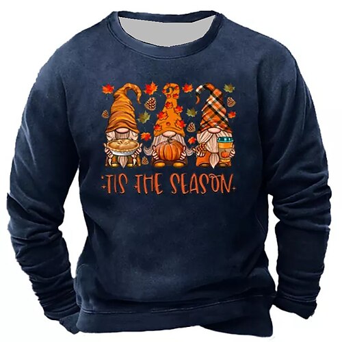 

Herren Unisex Sweatshirt Pullover Zur Seite fahren Marineblau Schwarz Rundhalsausschnitt Grafik-Drucke Bedruckt Täglich Sport Festtage 3D-Druck Strassenmode Designer Casual Frühling Herbst