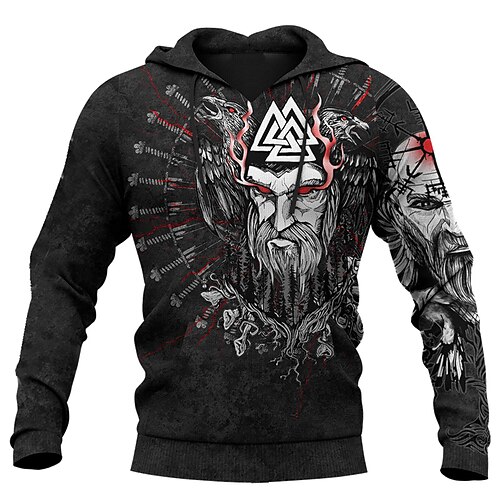 

Men's Unisex Pullover Hoodie Sweatshirt Black Hooded Graphic Prints Human Print Daily Sports 3D Print Streetwear Designer Casual Spring & Fall Clothing Apparel Hoodies Sweatshirts Long Sleeve