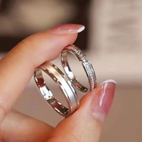 

Couple Rings For Couple's Formal Wedding Anniversary S925 Sterling Silver