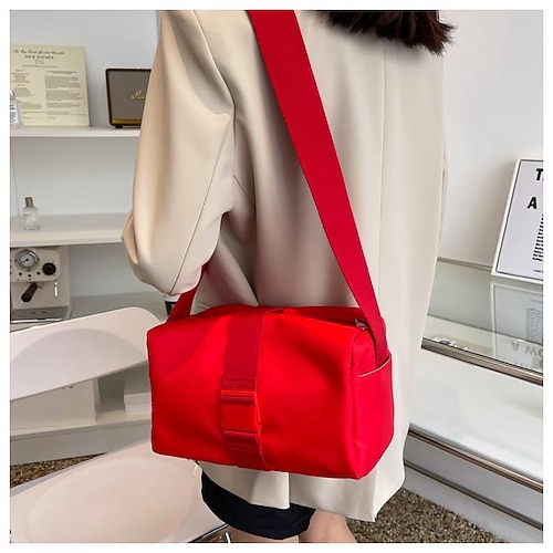 

Women's Work Bag Crossbody Bag Shoulder Bag Nylon Daily Holiday Office & Career Klein Blue Black Orange Red