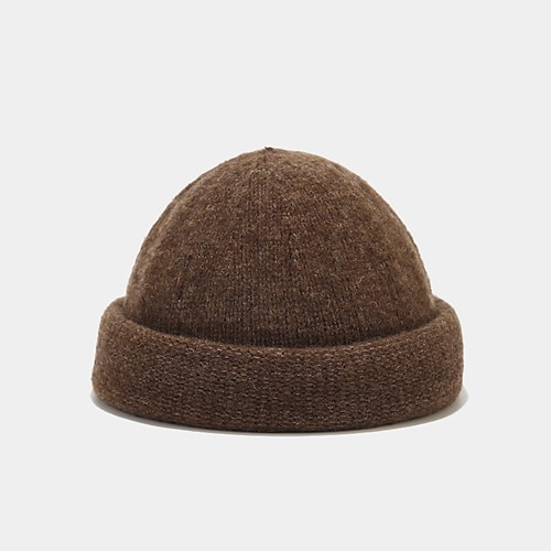 

Sipmle Black Unisex Hat Solid Warm Comfortable Soft Hip Hop Knitted Hats Men Winter Caps Women's Skullies Beanies For Girls Boys