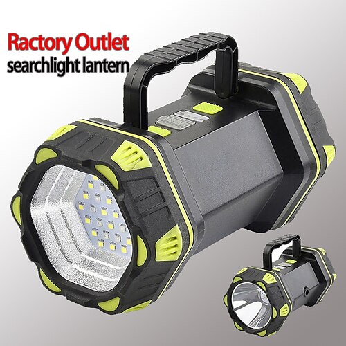 

LED Flashlights Outdoor Camping Lights High Power 30W Side Light Portable Searchlight Rechargeable Outdoor Multi-function Waterproof Torch Camping Fishing 3.7V