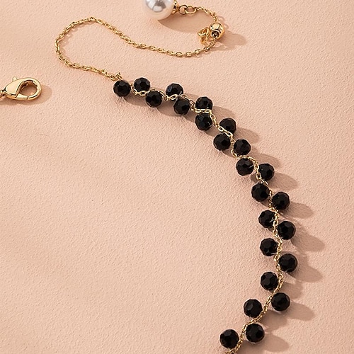 

Beaded Necklace For Women's Party Evening Daily Pearl Alloy