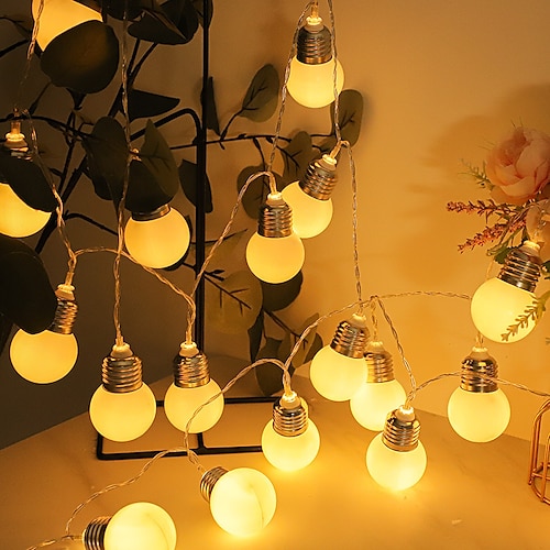 

Globe String Lights Outdoor Festoon Ball Lamp Wedding Wall Outdoor Party Decoration Garden Street Christmas Holiday Lighting