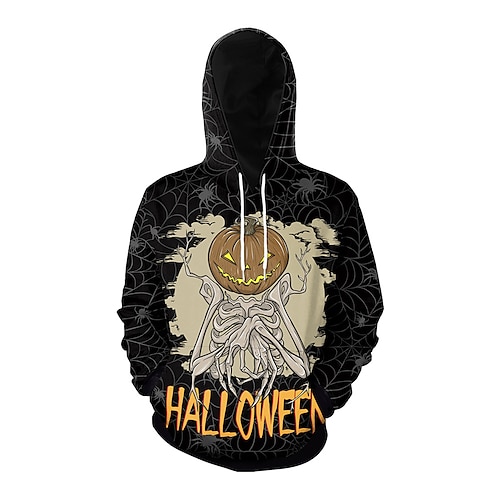 

Inspired by Halloween Ghost Pumpkin Devil Hoodie Cartoon Manga Anime Front Pocket Graphic Hoodie For Men's Women's Unisex Adults' 3D Print 100% Polyester