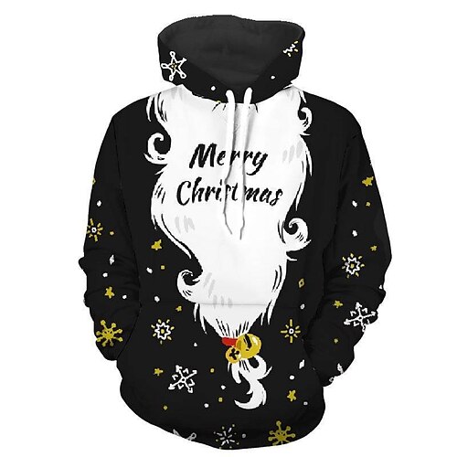 

Men's Unisex Pullover Hoodie Sweatshirt Red White Hooded Santa Claus Graphic Prints Print Daily Sports 3D Print Basic Designer Casual Spring Fall Clothing Apparel Hoodies Sweatshirts Long Sleeve