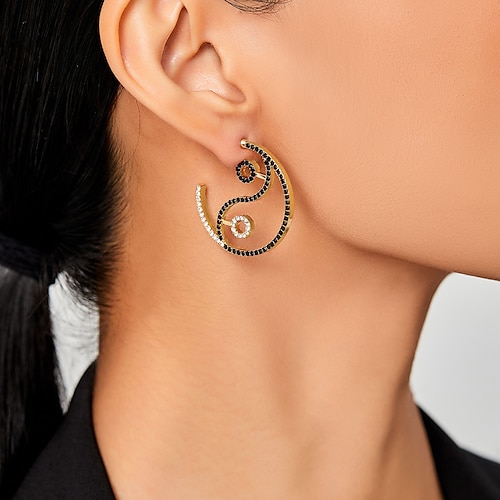 

1 Pair Stud Earrings Earrings For Women's Gemstone Birthday Gift Festival Alloy Geometrical Holiday Fashion Birthday