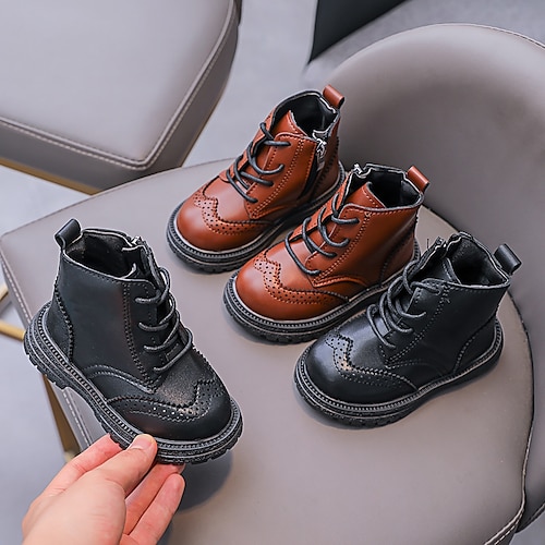 

Para Meninos Para Meninas Botas Diário Botas Casuais Botas de Calcanhar Casual Couro Prova-de-Água Sapatos Princesa Crianças (4 a 7 anos) Primeira infância (2 a 4 anos) Escola Diário Caminhada
