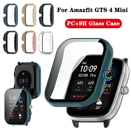 

1 pakke Urkasse med skærmbeskytter Kompatibel med Amazfit Amazfit GTS 2 Mini / GTS 3 / Amazfit GTS 4 Mini Ridsefri Robust Kofanger fulddæksel Tempereret glas / Hård pc Ur Etui