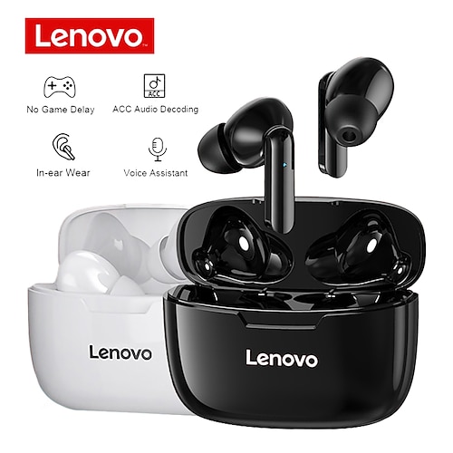 

Lenovo XT90 TWS True Wireless Earbuds Bluetooth Headphones IP54 Waterproof Sport Headset HiFi Wireless Headset With Mic