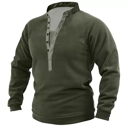 

Men's Unisex Sweatshirt Pullover Button Up Hoodie Graphic Prints Print Casual Daily Sports 3D Print Streetwear Designer Casual Clothing Apparel Hoodies Sweatshirts Long Sleeve Army Green Brown