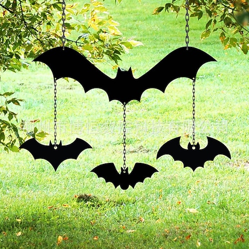 

cross border bat metal sign metal wind chime halloween decoration garden decoration outdoor decoration housewarming gift