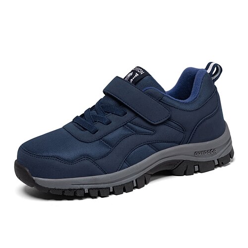 

Men's Oxfords Sporty Look Comfort Shoes Sporty Outdoor Daily Walking Shoes PU Booties / Ankle Boots Black Dark Blue Spring Fall