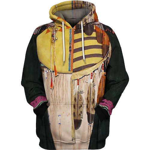 

Men's Unisex Pullover Hoodie Sweatshirt Hooded Graphic Prints Print Daily Sports 3D Print Streetwear Designer Casual Clothing Apparel General Hoodies Sweatshirts Long Sleeve Yellow