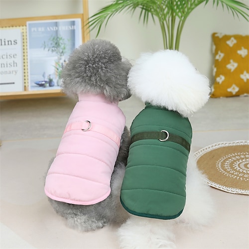 

Hunde Katzen Weste Einfarbig nette Art Süß Alltagskleidung Casual Winter Hundekleidung Welpenkleidung Hunde-Outfits Weich Grün Rosa Khaki Kostüm für Mädchen und Jungen Hund Baumwolle S M L XL 2XL