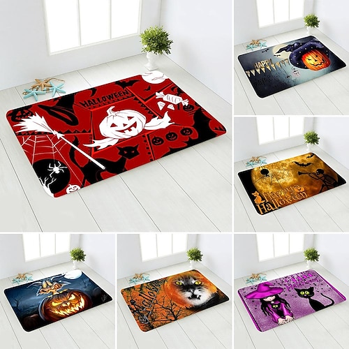 

Halloween Horror Pattern Carpet Aliexpress New Products Bathroom Anti-Slip Mat Bedroom Living Room Bathroom Floor Mat Wholesale