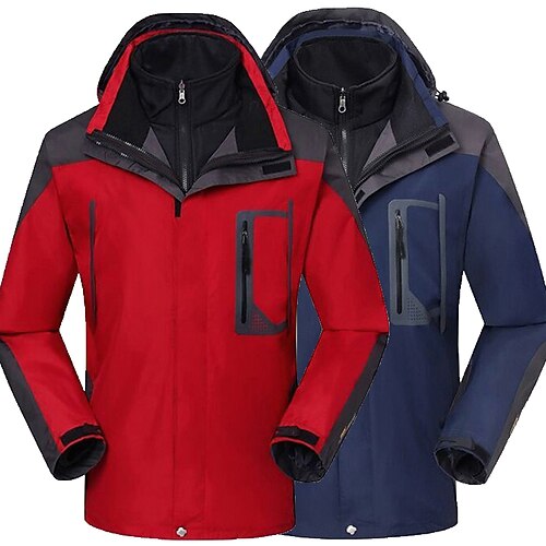 

Men's Waterproof Jacket Hiking 3-in-1 Jacket Ski Jacket