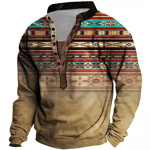 

Men's Unisex Sweatshirt Pullover Button Up Hoodie Graphic Prints Print Casual Daily Sports 3D Print Streetwear Designer Casual Clothing Apparel Hoodies Sweatshirts Long Sleeve Green Blue