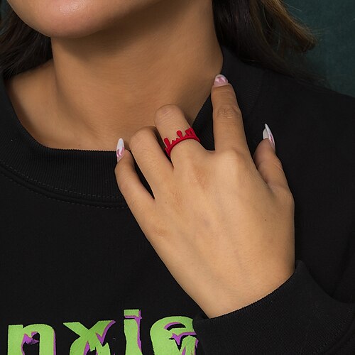 

1PC Ring For Women's Halloween Birthday Sport Alloy Mini
