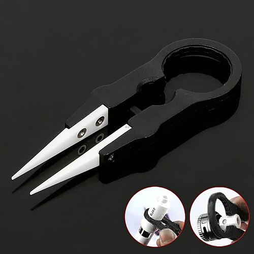 

Multifunctional Ceramic Tweezers High Temperature Resistant Diy Round Small Tweezers Pointed Tweezers Of Diy Ceramic Tweezers
