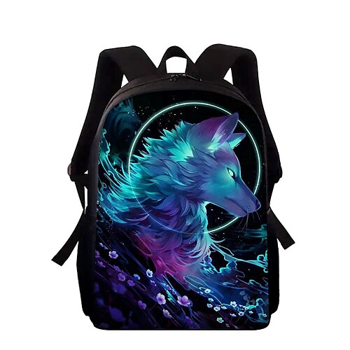 

Kid's Unisex School Bag Bookbag 3D Print Commuter Backpack Oxford 3D Print Large Capacity Zipper Print School Daily Blue